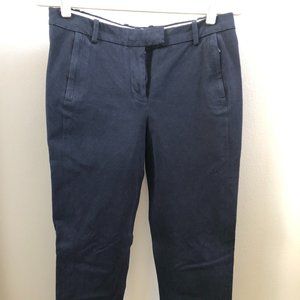 J.Crew Maddie Pant In Two-way Stretch Cotton In Navy Women Size 6
